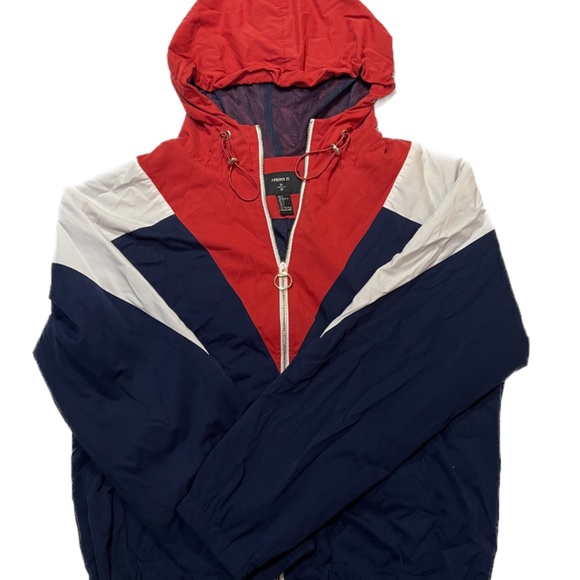 Forever 21 Wind Breaker/ Rain Jacket Sz LG - Picture 2 of 2